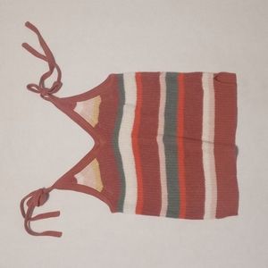 Madewell Striped Grandfield Tie Strap Sweater XS